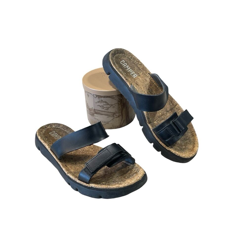 Camper Oruga Slip On Sandals Women’s (EU 37) US 6.5-7 Adjustable -Cork Footbed